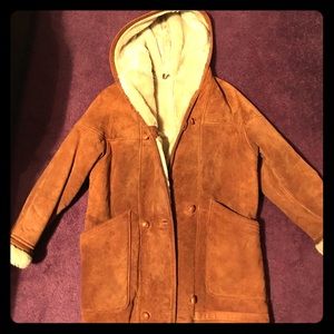 100% Genuine Sheepskin Leather Coat